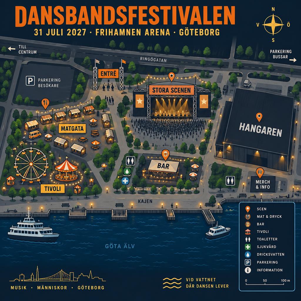 Karta över festivalområdet